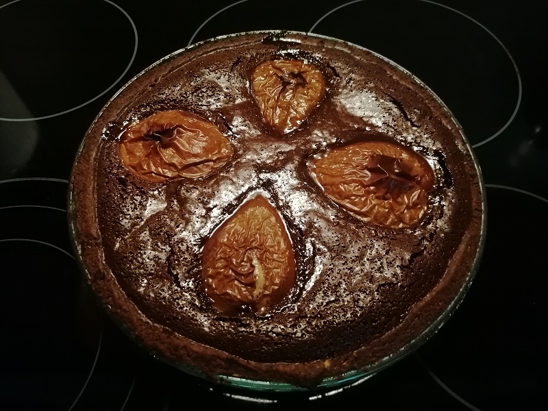 Körtés csokikrémes pite