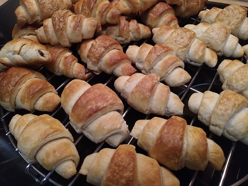 Csokis mini croissant