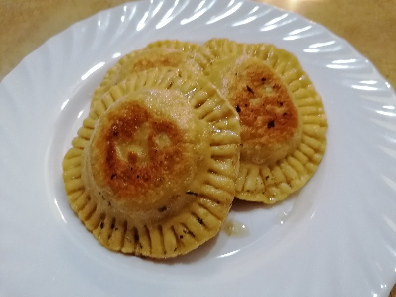 Vargányával töltött ravioli