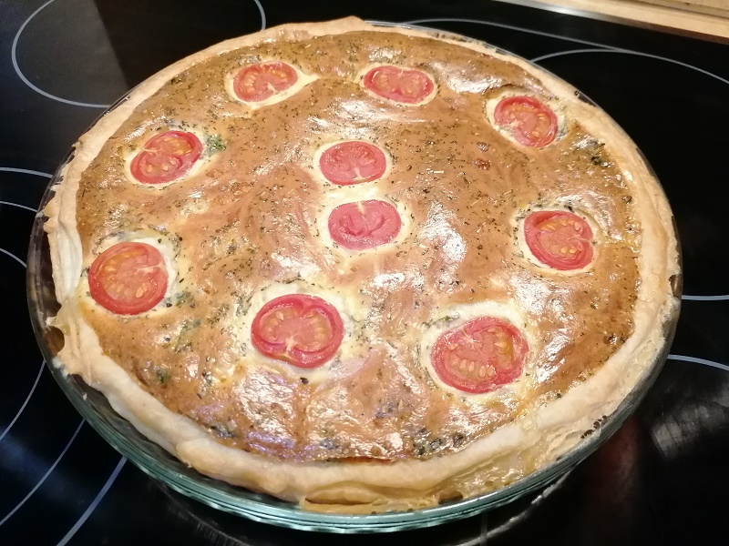 Toszkán pite sült paradicsommal